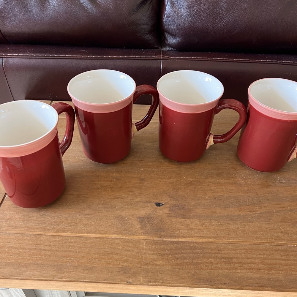 Whole Home coffeee mugs. Set of 4